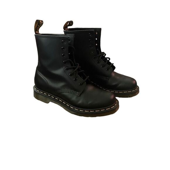 Dr. Martens 1460 Women’s Nappa Leather Lace Up Boots Black Smooth Size 8